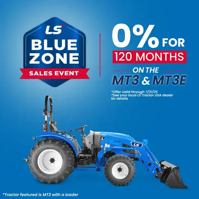 0% Financing for 120 Months on MT3 Models