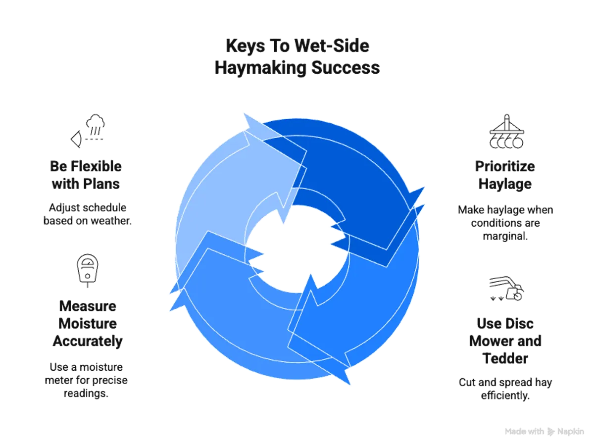 Hay Baling Where the Sun Don’t Shine. The Wet Side Guide.