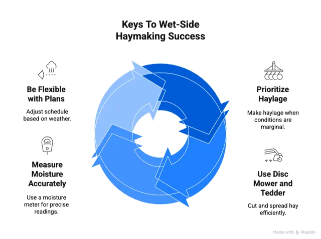 Hay Baling Where the Sun Don’t Shine. The Wet Side Guide.