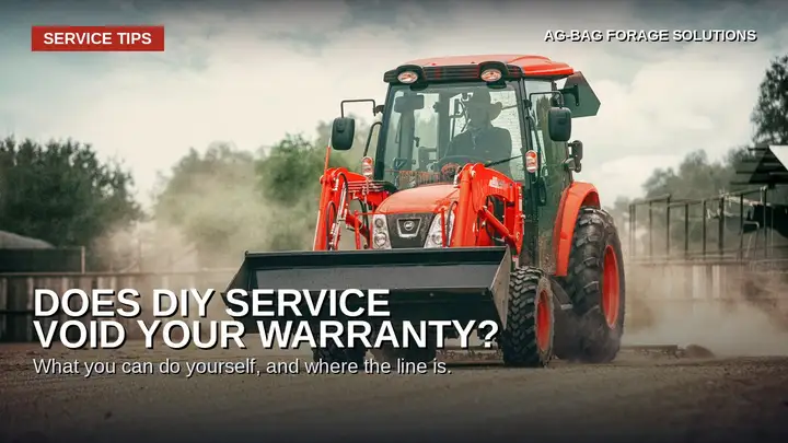 Does working on your own tractor void the warranty?