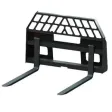 Rankin SSF-2242 skid steer quick attach pallet forks with a full backrest