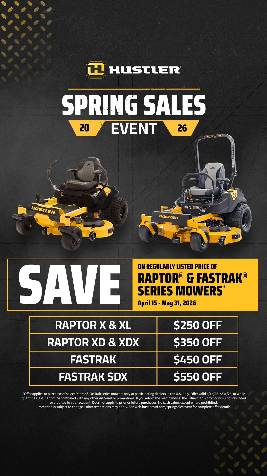 Hustler Spring Mower Sale